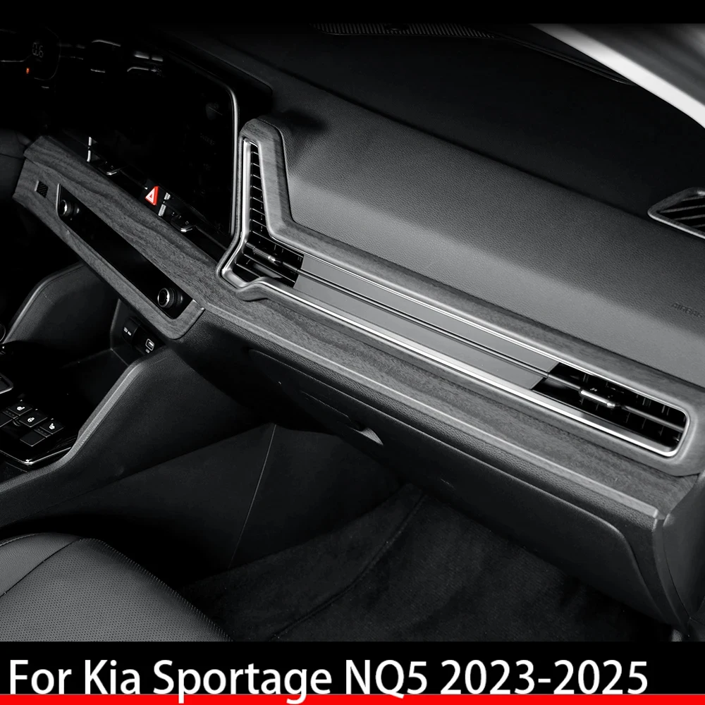 

For Kia Sportage NQ5 2023-2025 Carbon Fiber Dashboard Middle Vent Cover Trim Car Interior Accessories LHD