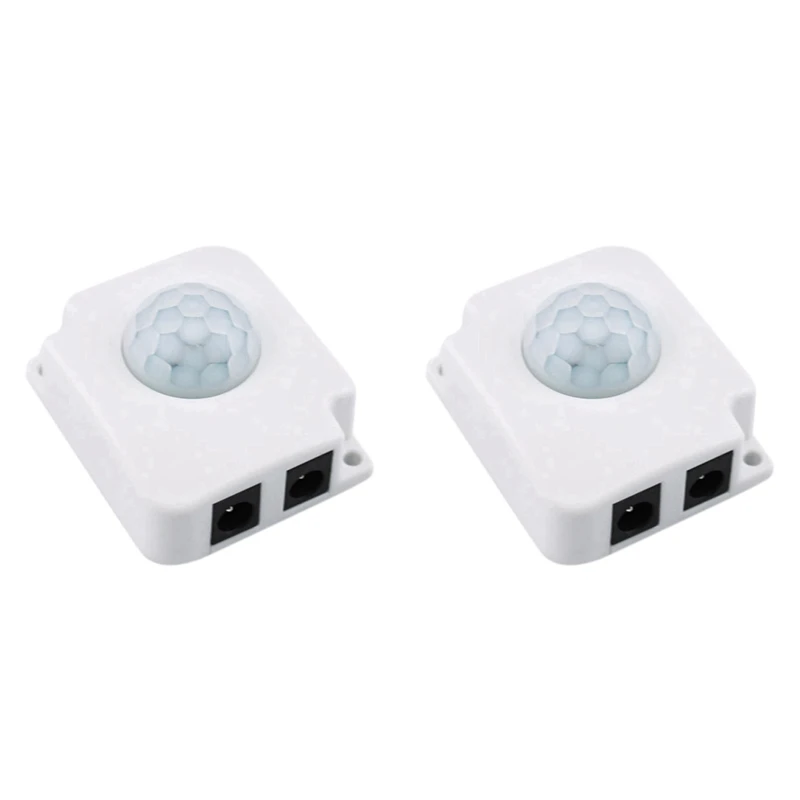 

2X PIR Motion Sensor Light Switch Highly Sensitive DC 12V 24V Infrared Motion Sensor Switch For LED Strip Light