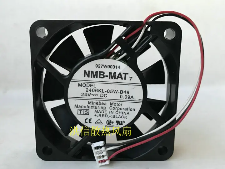 

Freight free original NMB-MAT 6015 2406KL-05W-B49 24V 0.09A double ball inverter fan