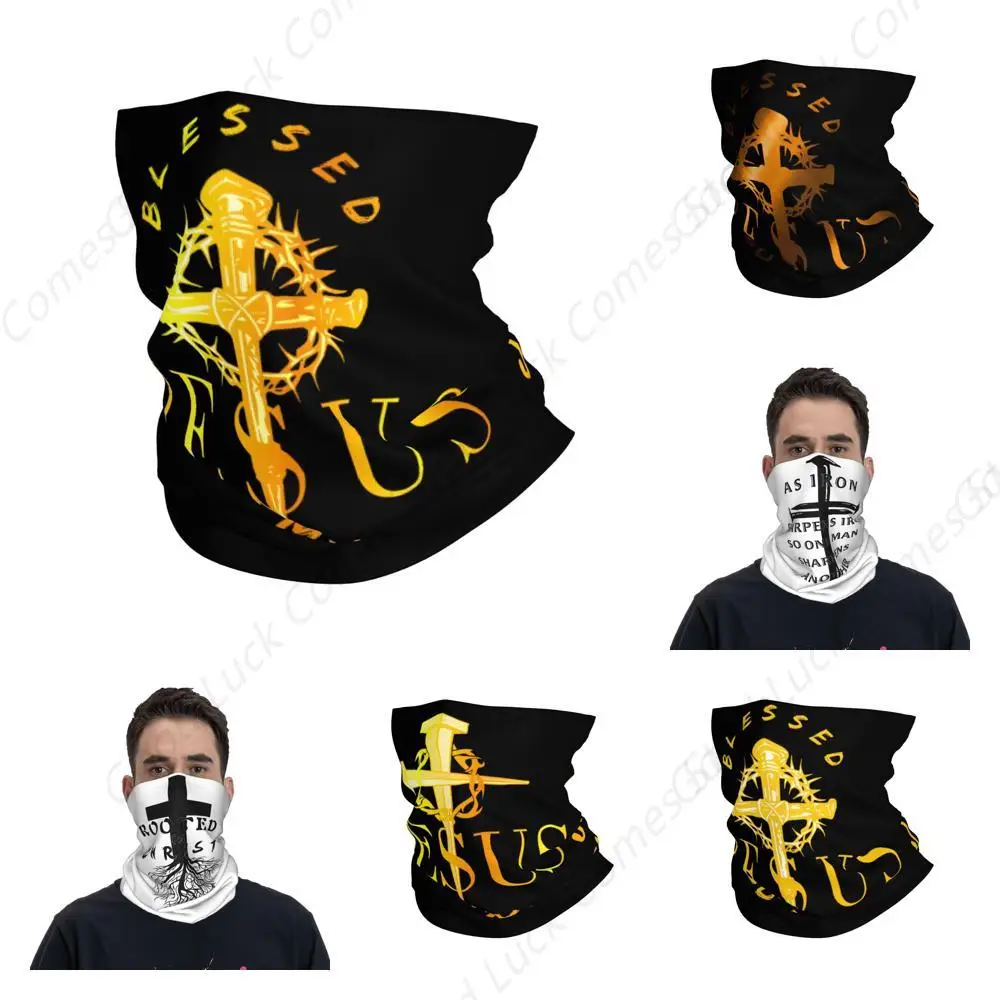 

Иисус Христос спасти мою жизнь золотые гетры на шею маска бандана гетор Балаклава трубка шарф для лица повязка на голову спортивная маска