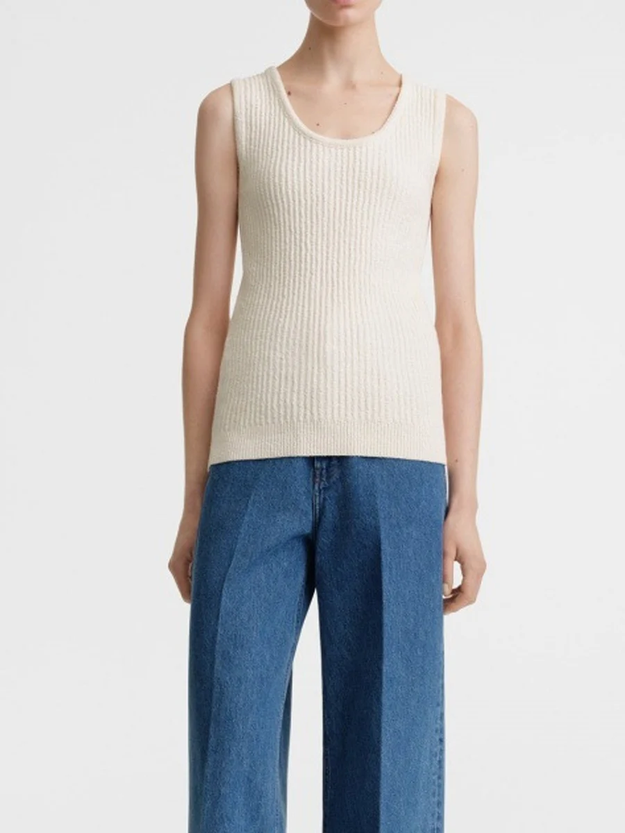 

New Spring/Summer Slim Fit Knitted Vest, 2026 Spring/Summer New Simple Outerwear