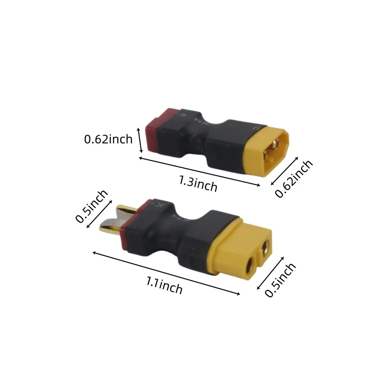 XT60-Stecker auf Dean T-Stecker / T-Buchse auf XT60-Buchse Adapter für RC-Helikopter Quadcopter LiPo-Akku Steckverbinder – Detail 4