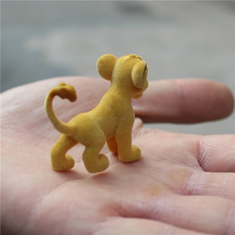 6piece 5cm High quality Disney the Lion King Simba flocking simba collection ornaments  figure toys