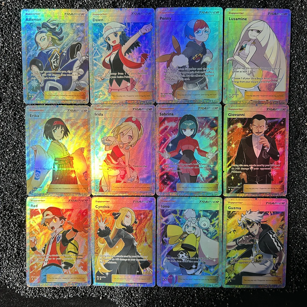 1 قطعة/12 قطعة لتقوم بها بنفسك PTCG جيب جمع بطاقات سابرينا أيونو lrida Acerola بطاقة واحدة ذاتية الصنع لعبة كلاسيكية أنيمي بطاقة الهدايا #4