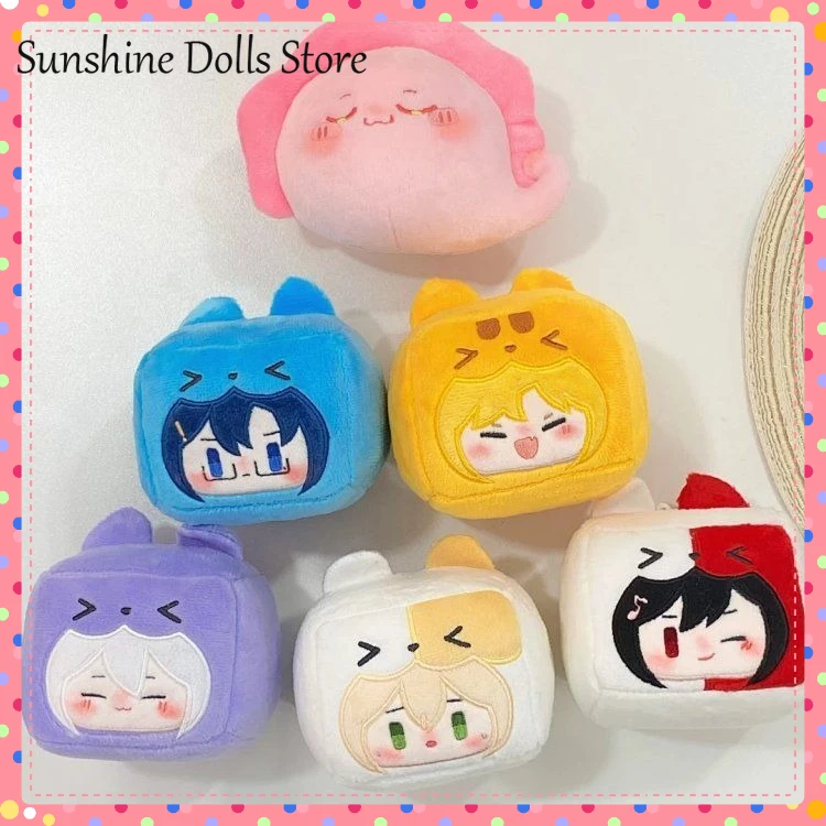 

Game For All Time 다시 그리는 시간 Ayn Alkaid Clarence Kawaii Square Box 8cm Cosplay Adorable Plush Stuffed Doll Pendant Key Chain Toys