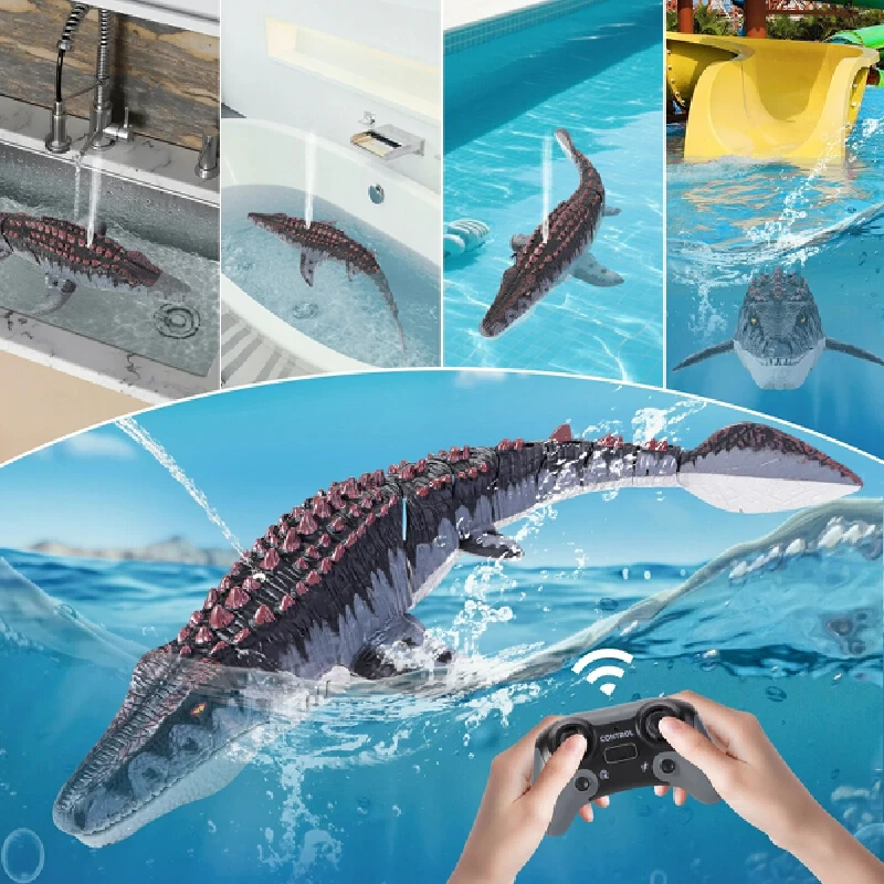 Juguete de dragón eléctrico rc de 2,4G, control remoto de carga, simulación de pulverización, modelo de dinosaurio, juguetes interactivos para padres e hijos, juguete para regalo rc
