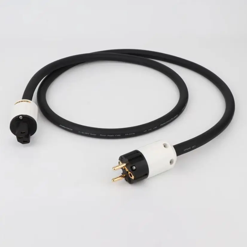 FURUTECH FP-314Ag EU/US/AU Power Cable HIFI line Power Cord With P-320/C-320 Schuko Plug AC cable hifi Vinshle