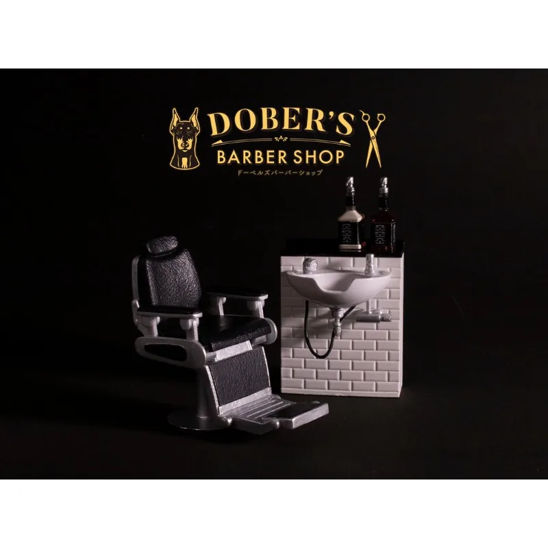 Re-ment Candy Toy Miniature Barber Shop Scene DOBER's Hair Salon Hairdressing Boxed Capsule Gashapon Toy Figure Accessories