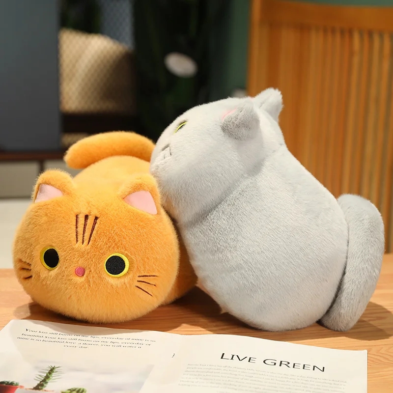 25-50CM Cartoon Kawaii Cat Stuffed Animal Plush Toy Lovely Cat Doll Children's Sleep Pillow Christmas Kawaii Decorative Gifts - view 6