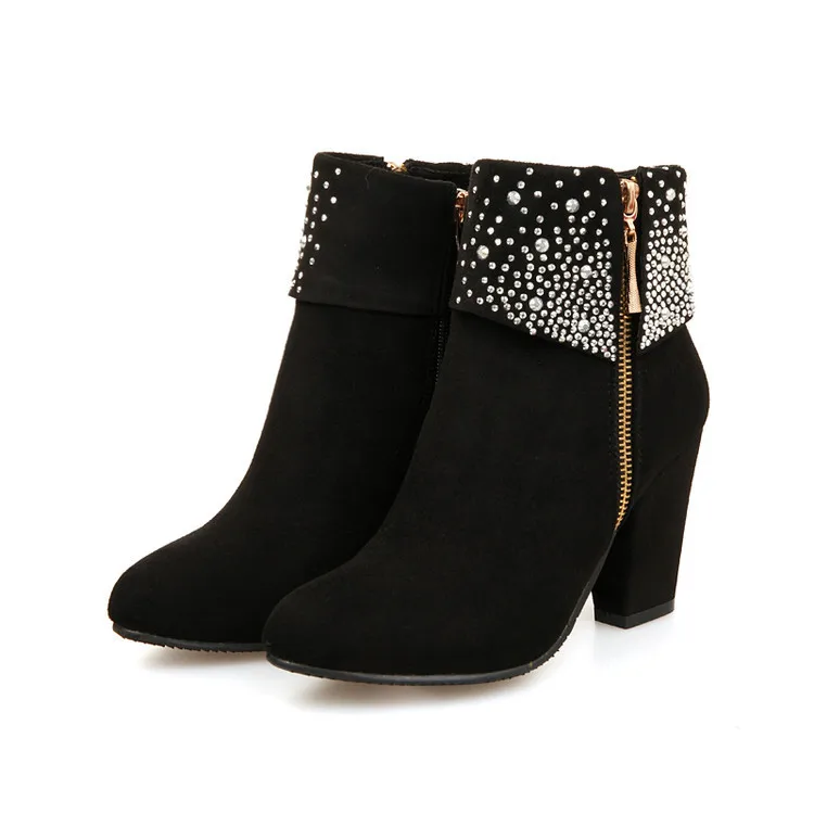 Size 32-46 Women & Girls Boots Fashionable High Heeled Shoes