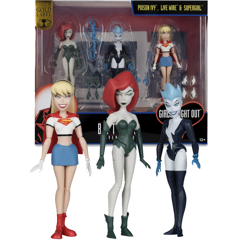 Genuine Toys THE NEW BATMAN ADVENTURES POISON IVY LIVE WIRE SUPERGIRLDC Multiverse 6-Inch Action Figure Collectible Kids Toys