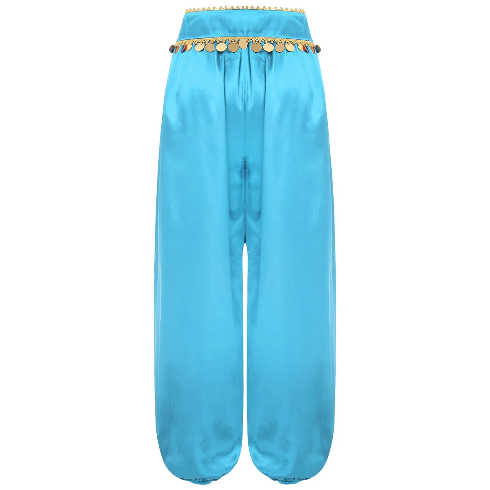 女性ベリーダンスパンツローウエストスパンコールルーズハーレムだぶだぶのダンスパンツハロウィンアラビアンベリーインドダンスパフォーマンス衣装