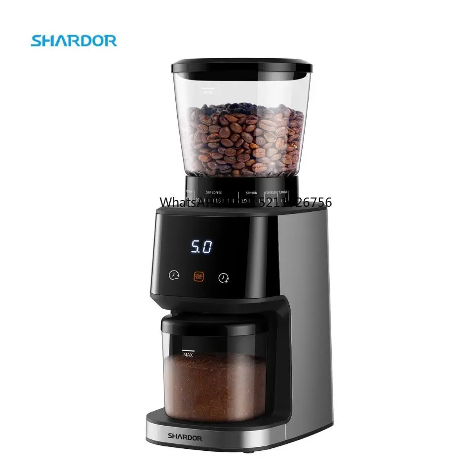 

2-12 Cup SHARDOR Burr Coffee Grinder Electric Adjustable Burr Mill with 31 Precise Grind Setting Precise Timer Grinder Maker