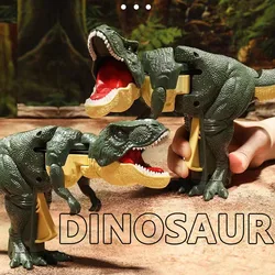 Children Decompression Simulated Dinosaur Model Children's Toys Dynamic Pressing Tyrannosaurus Rex Boy Gift Decoration Toys