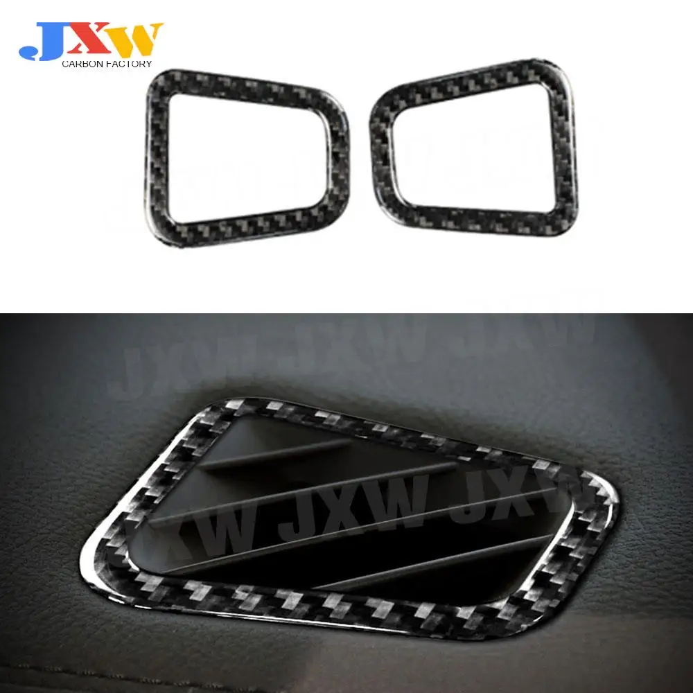 

Carbon Fiber Car Dashboard AC Outlet Air Vent Trim Frame Cover Stickers For Land Rover Discovery 4 LR4 2010-2016 Accessories