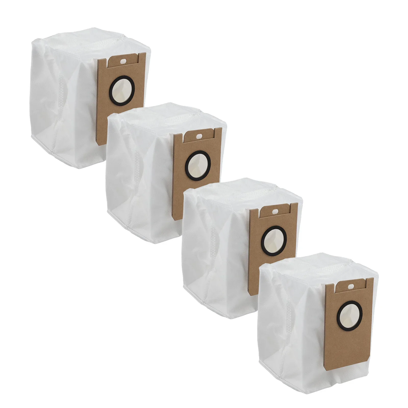 4 Pack Dust Bags Compatible with For Cleanova W11 Robot Vacuum Cleaner Self Emptying Bags Replacement and Tear Resistant