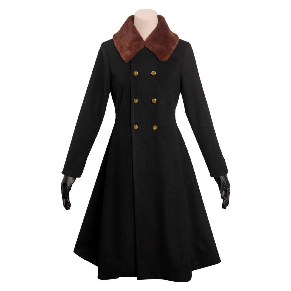 공포 영화 M3GAN 코스프레 의상 코트 드레스 AI 인형 로봇 풀 세트, 여성용 할로윈 의상 의류