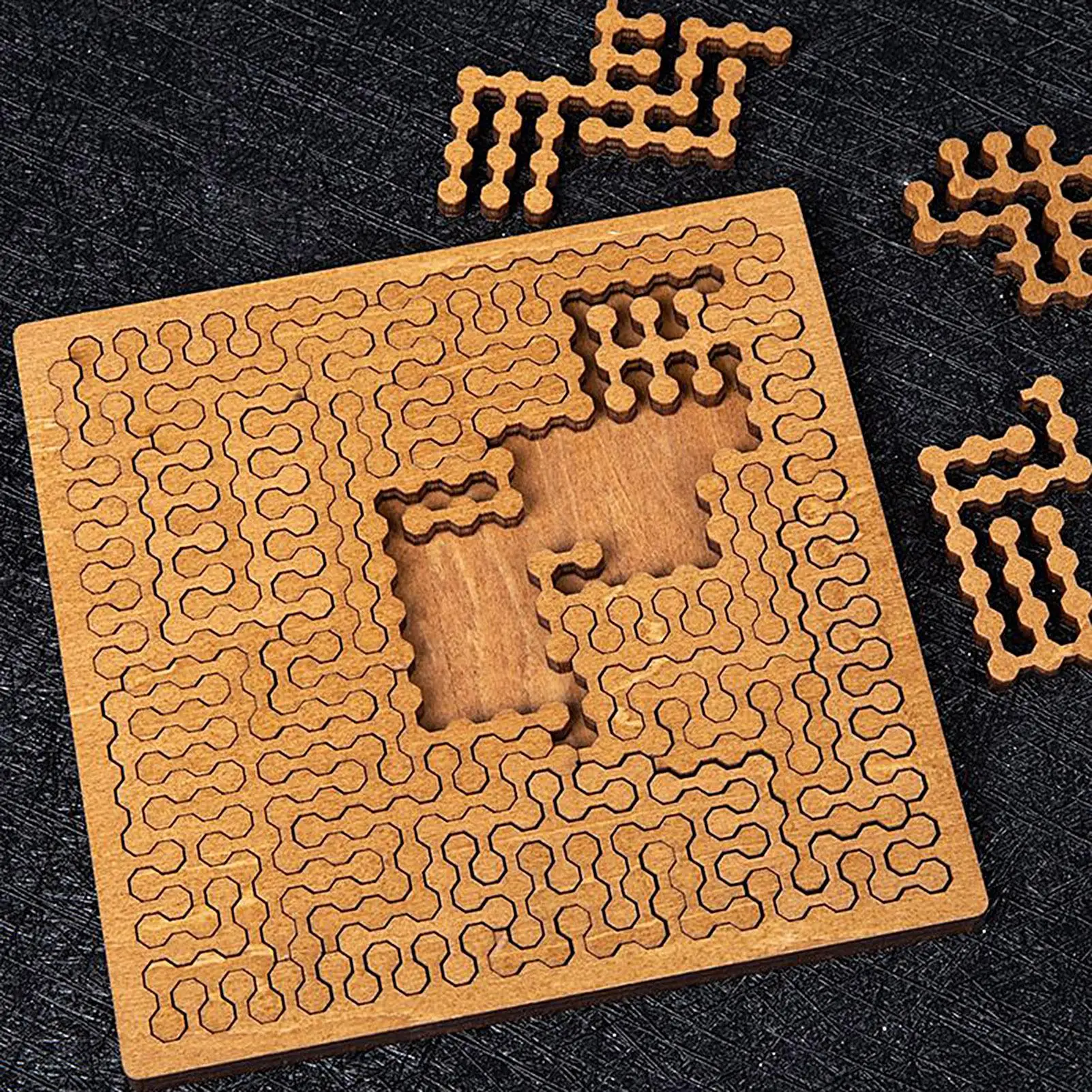 Trudna drewniana układanka geometryczna dla dorosłych i nastolatków, łamigłówka logiczna, zabawka artystyczna, prezent dla mężczyzn, kobiet, rodziny.