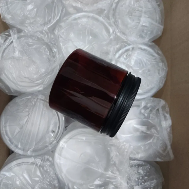 10/30pcs Amber 200g/250g Plastic Cream Bottle Empty Cosmetic Body Lotion Container Refillable Facial Mask Storage Jar