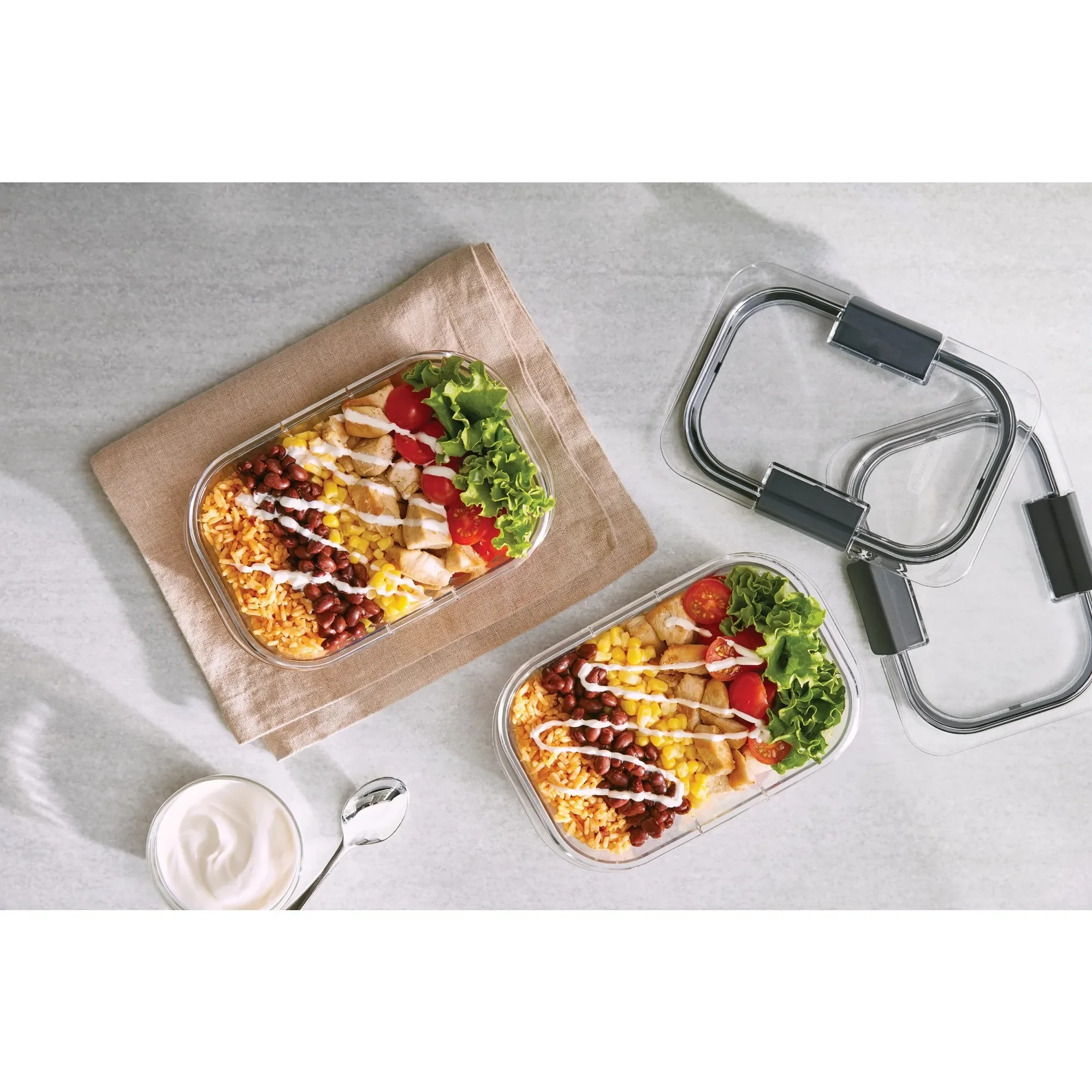 

Food Storage Containers, 18 Piece Set, Leak-Proof, BPA Free, Clear Plastic, Food Storage