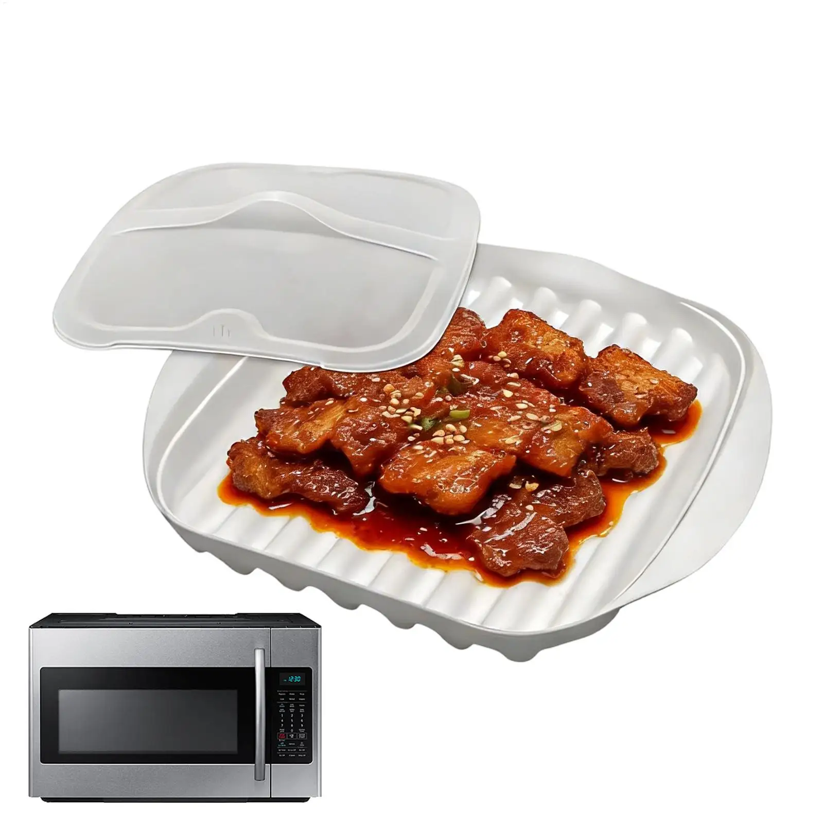 Bacon Tray Microwave Cooker Co - Meal Prep Hot Dogs recension och pris