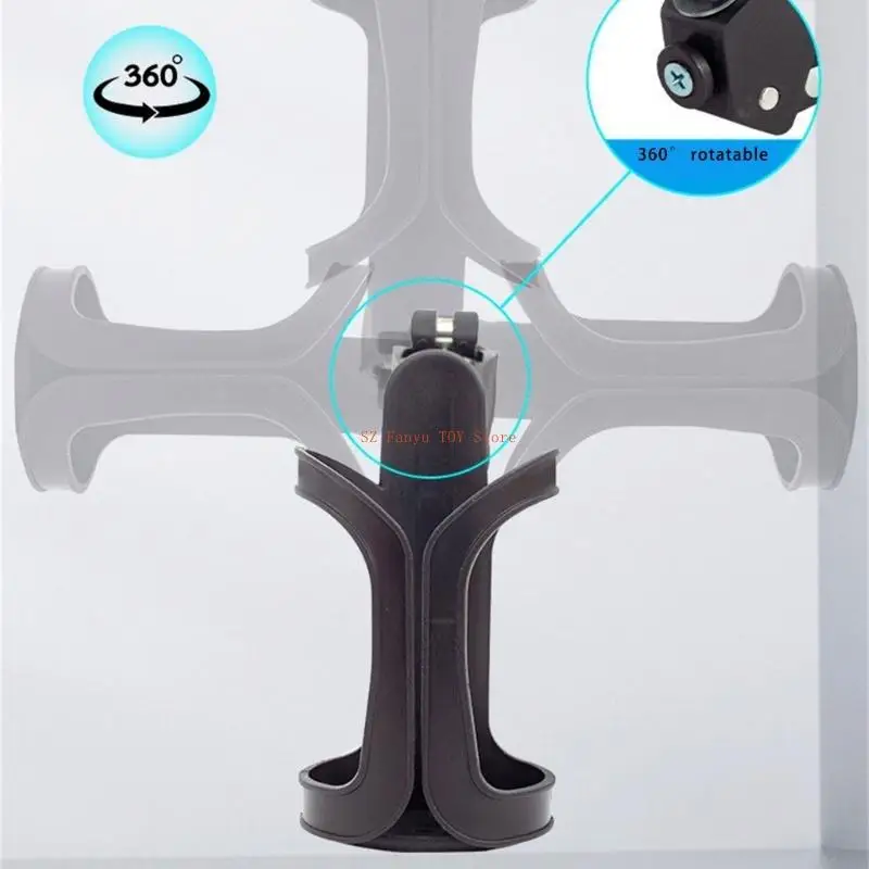 96GC 便利なベビーカー ドリンクホルダースタンド 実用的なベビーカーカップオーガナイザー 親用 歩きながらドリンクを楽しむ