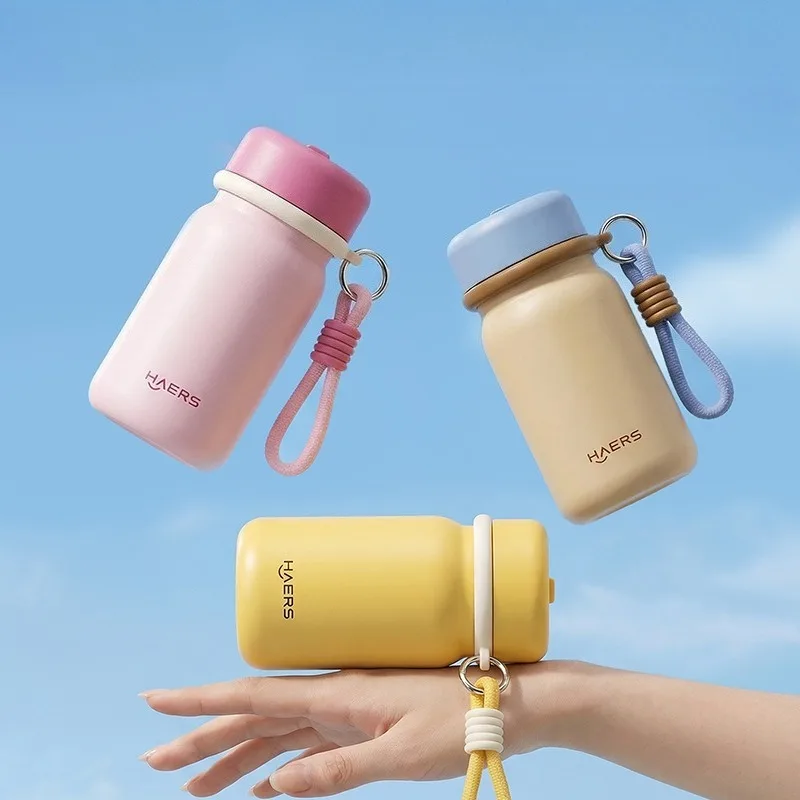 Ladies' Mini Thermos Cup 2026 New Pocket Cup Small and Portable Stainless Steel Direct-Drink Insulated Hot and Cold Water Bottle