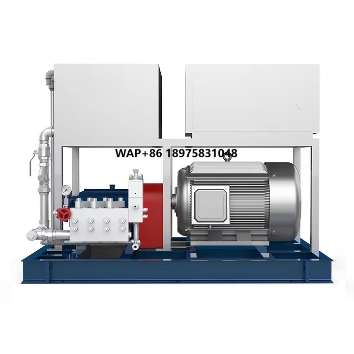 Industrial high pressure pump motor unit spray pipe cleaning sewer pipe dredging and dredging