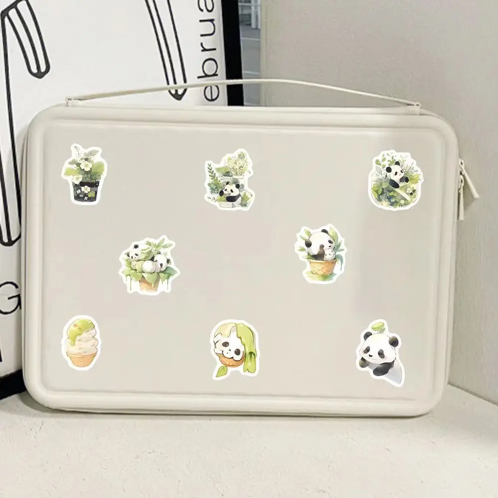 50pcs Cartoon Cute Panda Stickers Decals for Notebook Pad Phone Case Suitcase Decorative Waterproof Stickers Graffiti Stickers