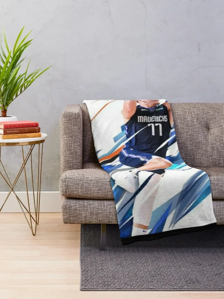 Doncic Luka Art Throw Blanket Warm Designers valentine gift ideas Blankets