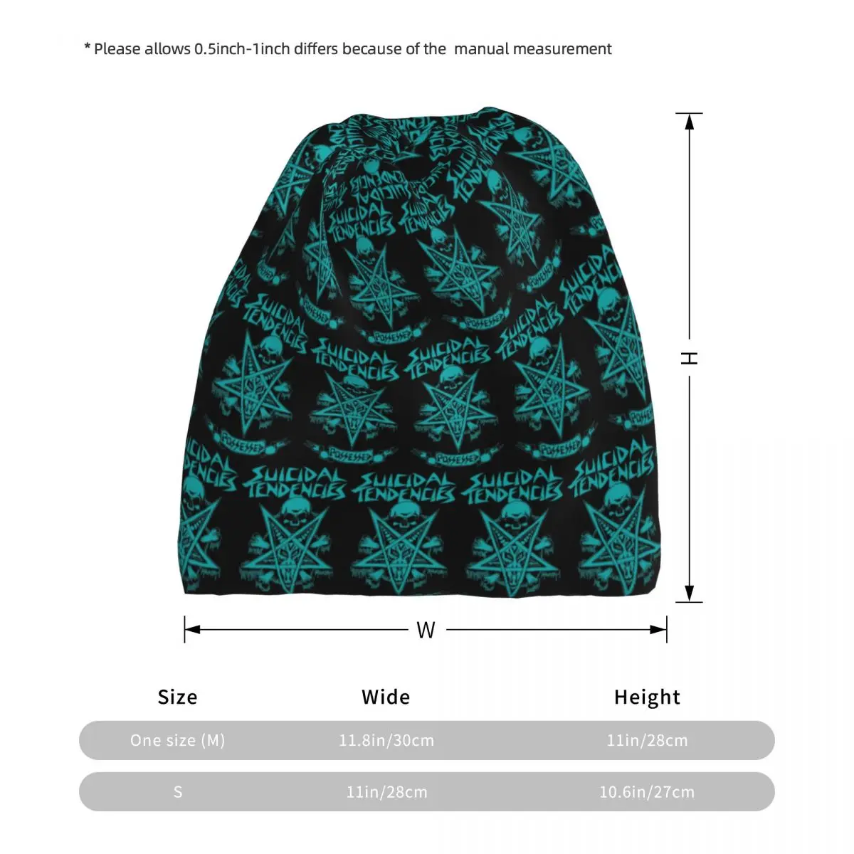 Rock Music Suicidal Tendencies Band Bandana Neck Gaiter Magic Scarf Multi-use Balaclava Beanies Hat for Unisex Adult Windproof view 5