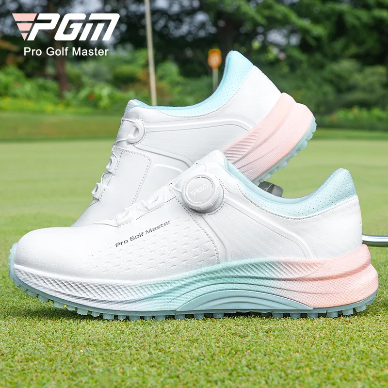 

PGM Golf Sneakers Summer Women's Shoes Waterproof Knob Women's Edition Anti slip and Comfortable Sports Shoes Lightweight