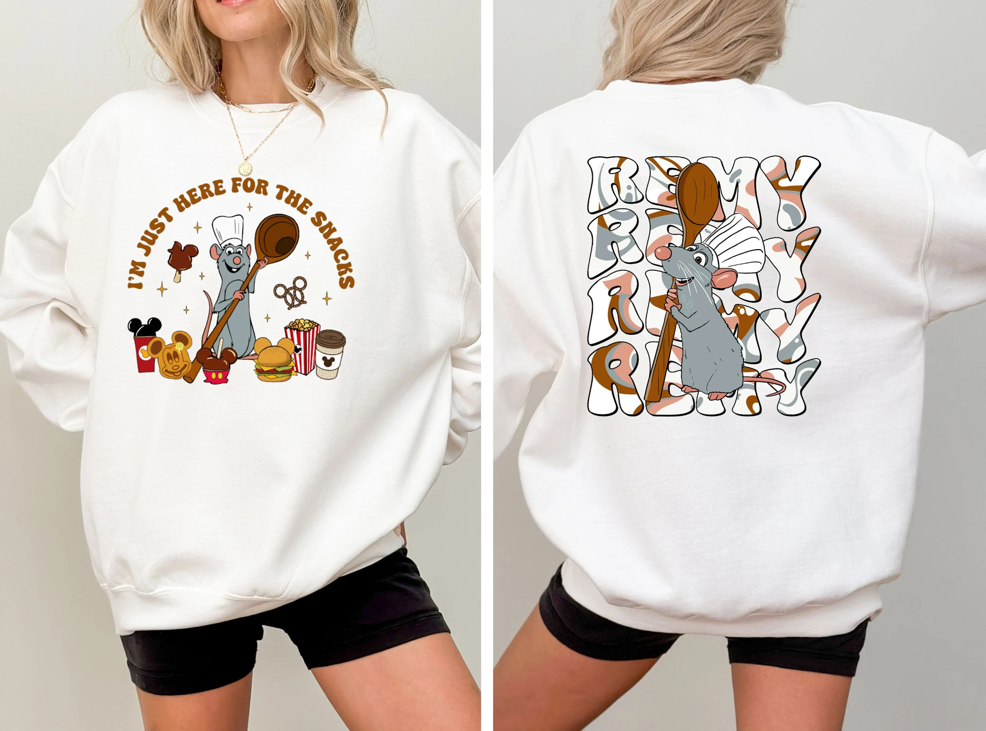 Disney · Sudaderas Pixar Raimi, sudaderas Disney Ratatouille, ahemos algo de aperitivos, sudaderas Mouse Chef moda 2025