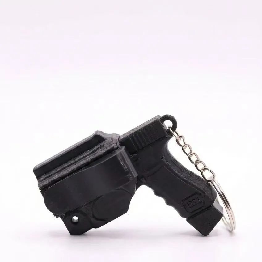 Simulierte Pistolenförmige Taktische Schlüsselanhänger Kreative Dekompressions-Accessoires Anhänger für Schlüssel Tasche Dekoration Männer Geschenk – Detail 1