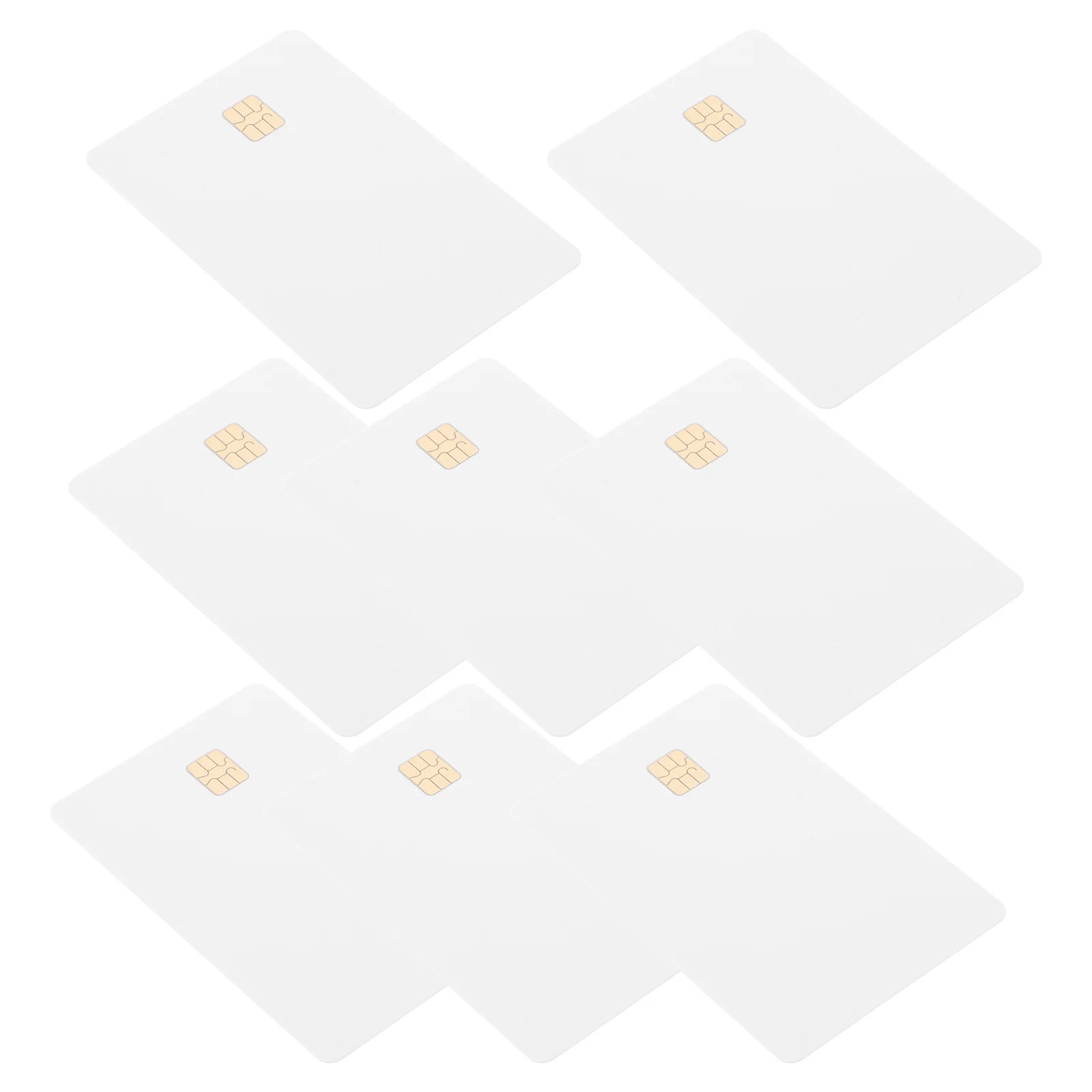 8개 빈 PVC ID 카드 흰색 인쇄 가능 호텔 키 카드 DIY 이름 배지 호환 가능