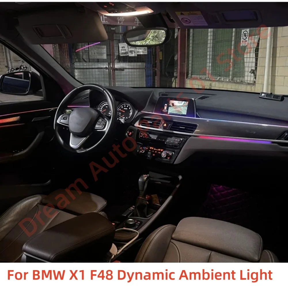 For BMW X1 F48 Dynamic Atmosphere Lamp 1:1 Mold Automotive Interior Lighting LED Ambient light Car accessories  Decorative strip