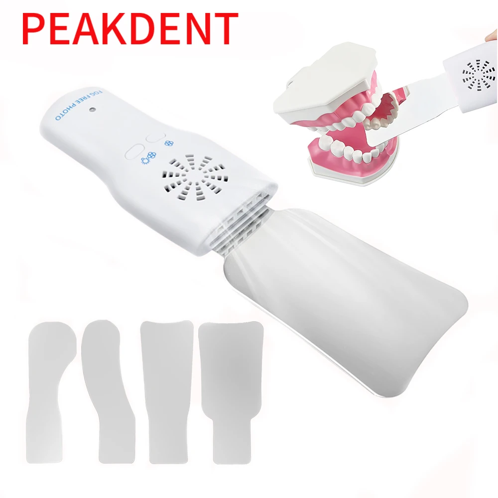 Dental Anti-Fog Mirrors Set Fog Free Intraoral Photography Stainless Steel LED Light Reflector Defog Occlusal Mirror Teeth Tool
