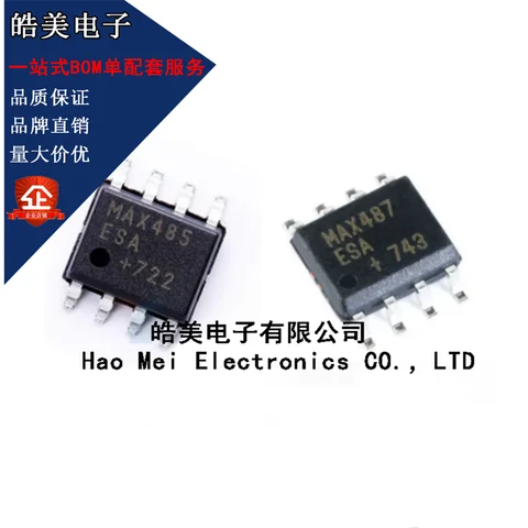 10 Uds MAX485 3485 706 487 1487 813L 708 ESA CSA Chip transceptor SMD SOP8