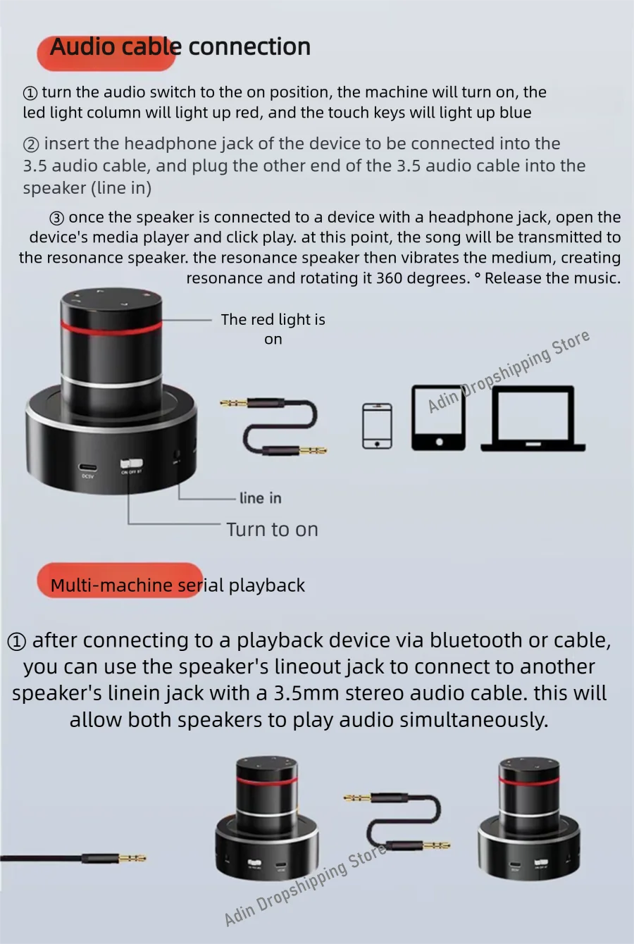 Adin 26w Vibration Bluetooth Speaker Wireless Music Soundbar Subwoofer Neighbor Column Portable Mini Vibro Resonance Speakers - AliExpress 44 Adin 26w Vibration Bluetooth Speaker Wireless Music Soundbar Subwoofer Neighbor Column Portable Mini Vibro Resonance Speakers - AliExpress 44