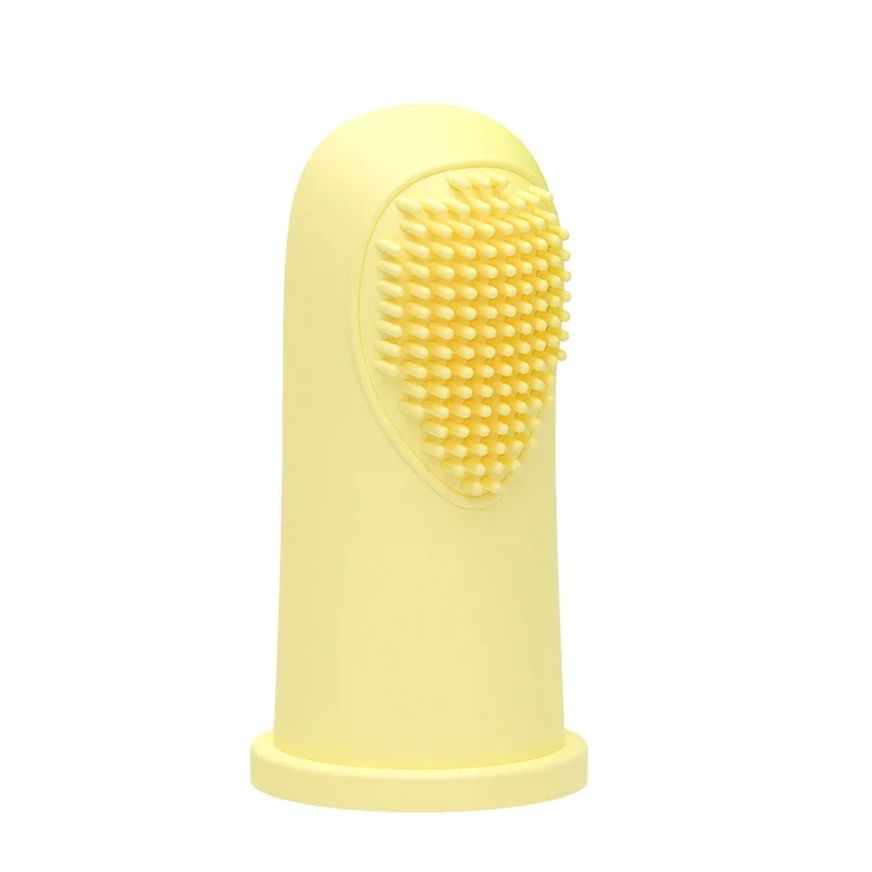 1 قطعة الحلوى الملونة لينة سيليكون الشعر فرشاة أسنان للحيوانات الأليفة غطاء للأصابع على شكل فرشاة تنظيف الأسنان للقطط الكلب منتج نظافة الحيوانات الأليفة #4