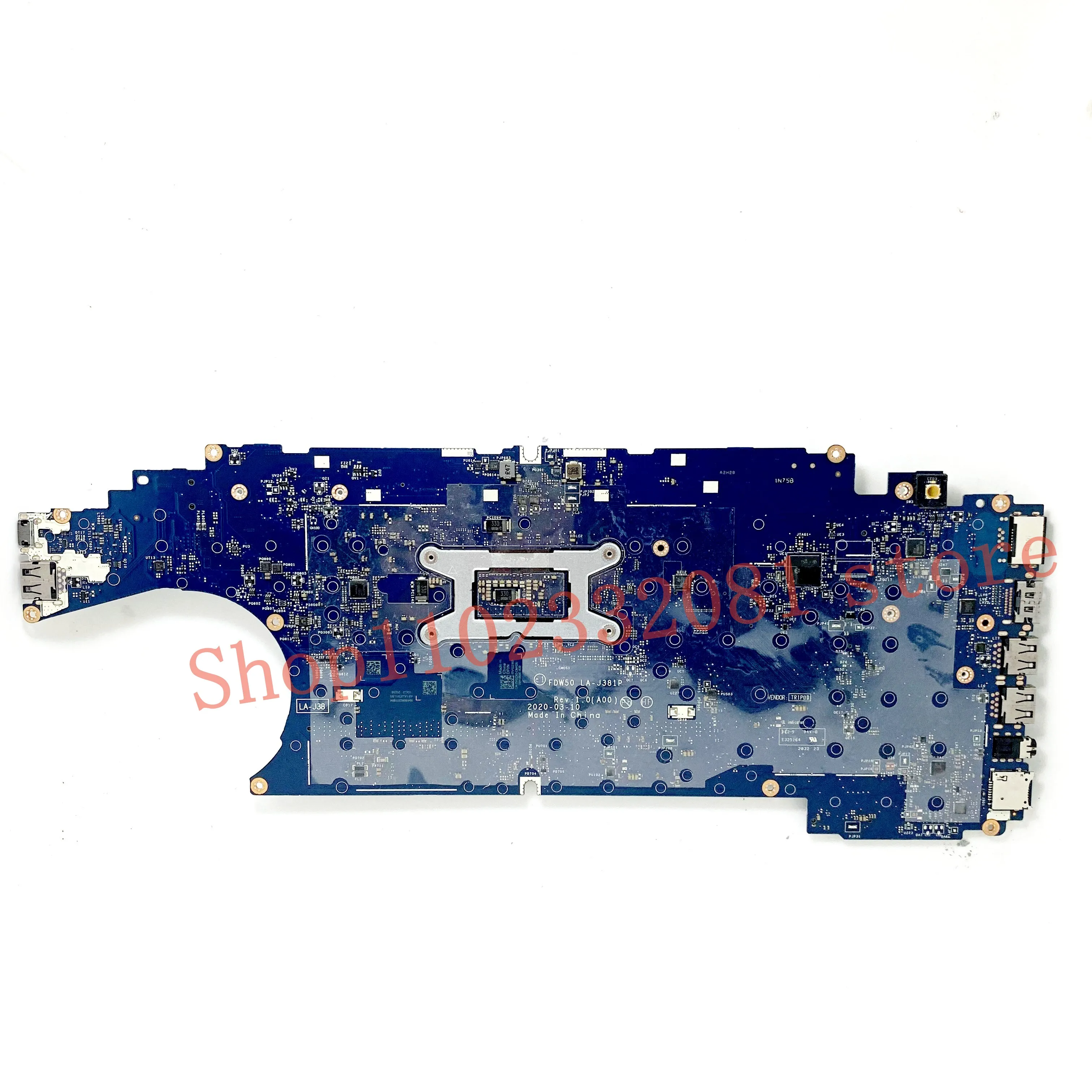 CN-0VG2X0 0vg2x0 vg2x0 fdw50 LA-J381P mainboard para dell 5510 computador portátil placa-mãe com srgky I5-10210U cpu 100% completo funcionando bem