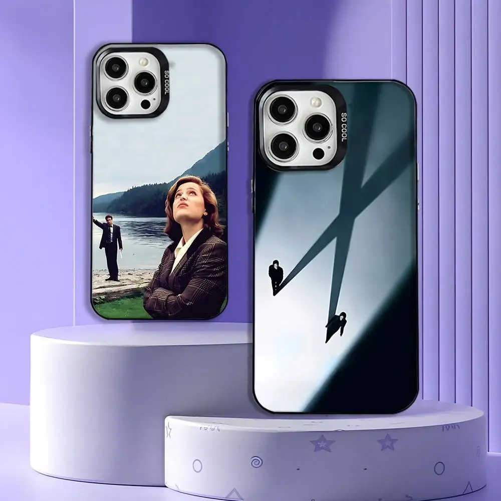 

Phone Case For iPhone 17,16,15,14,13,12,11,Pro,Max,Plus,E,Air,Mini Movie The X-X F-Files Black Tpu Cover
