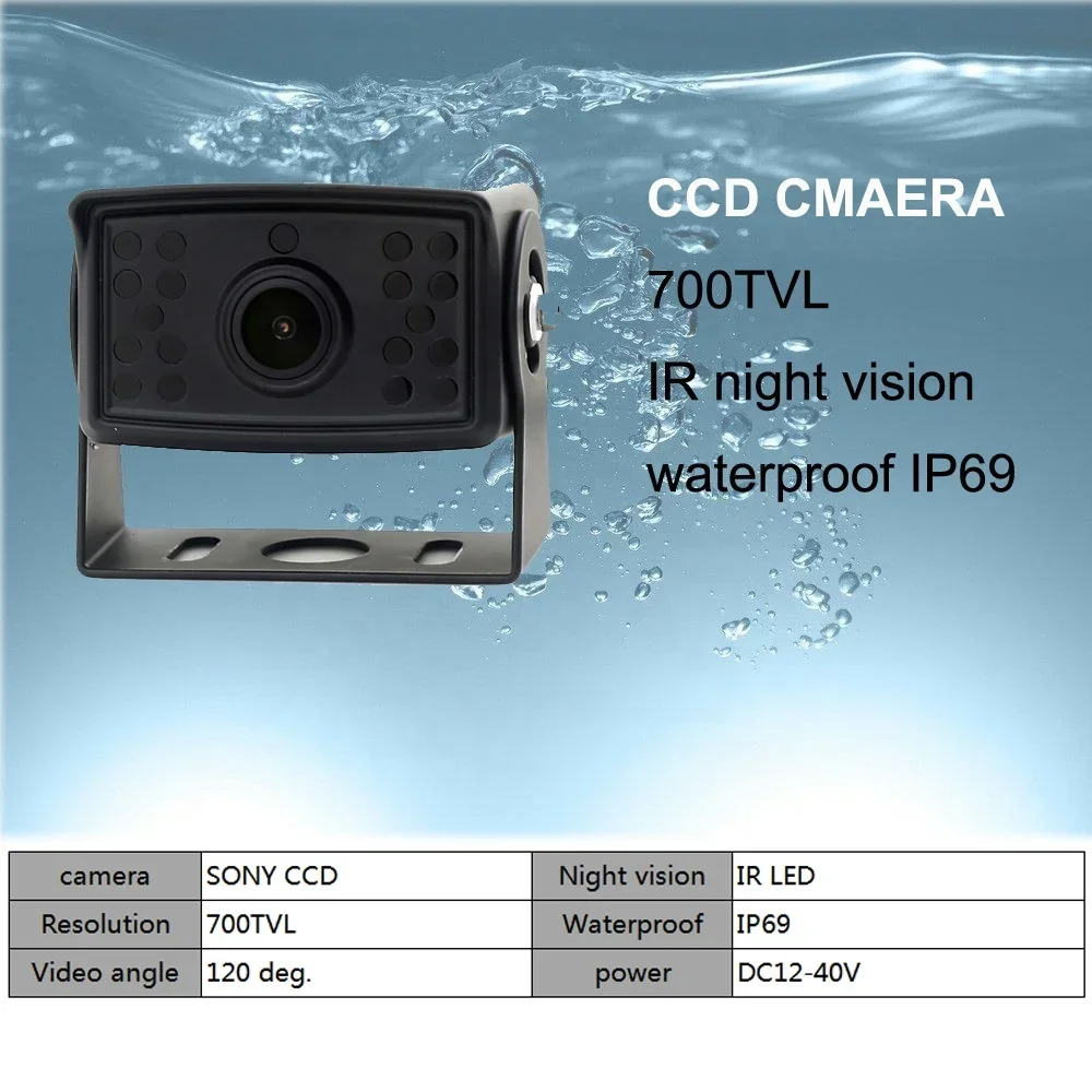 Kit de sensor de radar de micro-ondas de onda milimétrica de alcance de detecção de 30M, sistema de radar anticolisão com display de 10 polegadas, traseiro