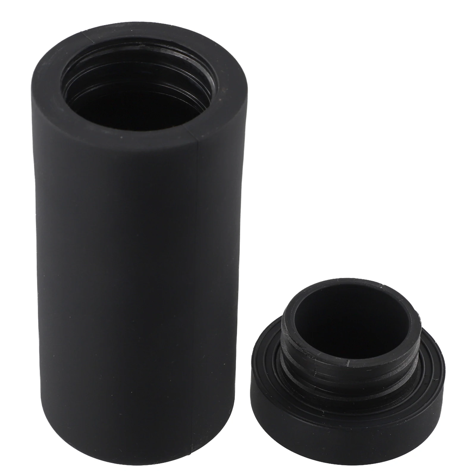 Compact yet Stylish Black Squeeze Bottles Made from Silicone Great For Everyday Essentials Like Soaps & Lotions