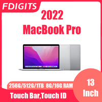2022 MacBook Pro M2 chip 13Inch Touch Bar,Touch ID 8-core CPU and 10-core GPU 256G/512G/1TB 8G/16G/24G RAM.