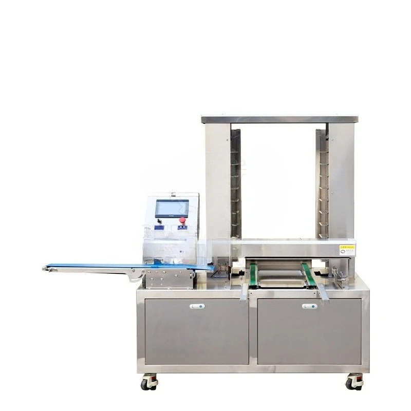 Automatic pastry peach cake arranging machine, stainless steel moon cake steamed bread arranging machine