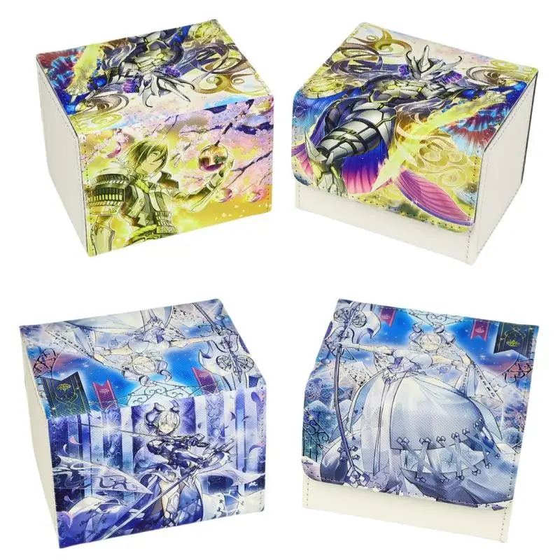 Yu Gi Oh Cards Box Self Made Laundry Dragonmaid Anime Game Opcg Tcg Ptcg Storage Box Diy Pu Collection Card Box