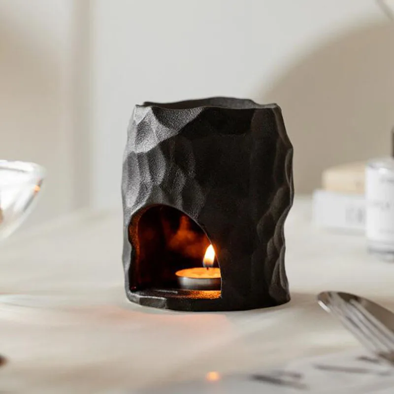 Nordischer Stil einfarbig matt polnisch Porzellan ätherisches Öl Ofen Kerzenhalter Aroma Räucher gefäß Lampe Innen Wohnkultur