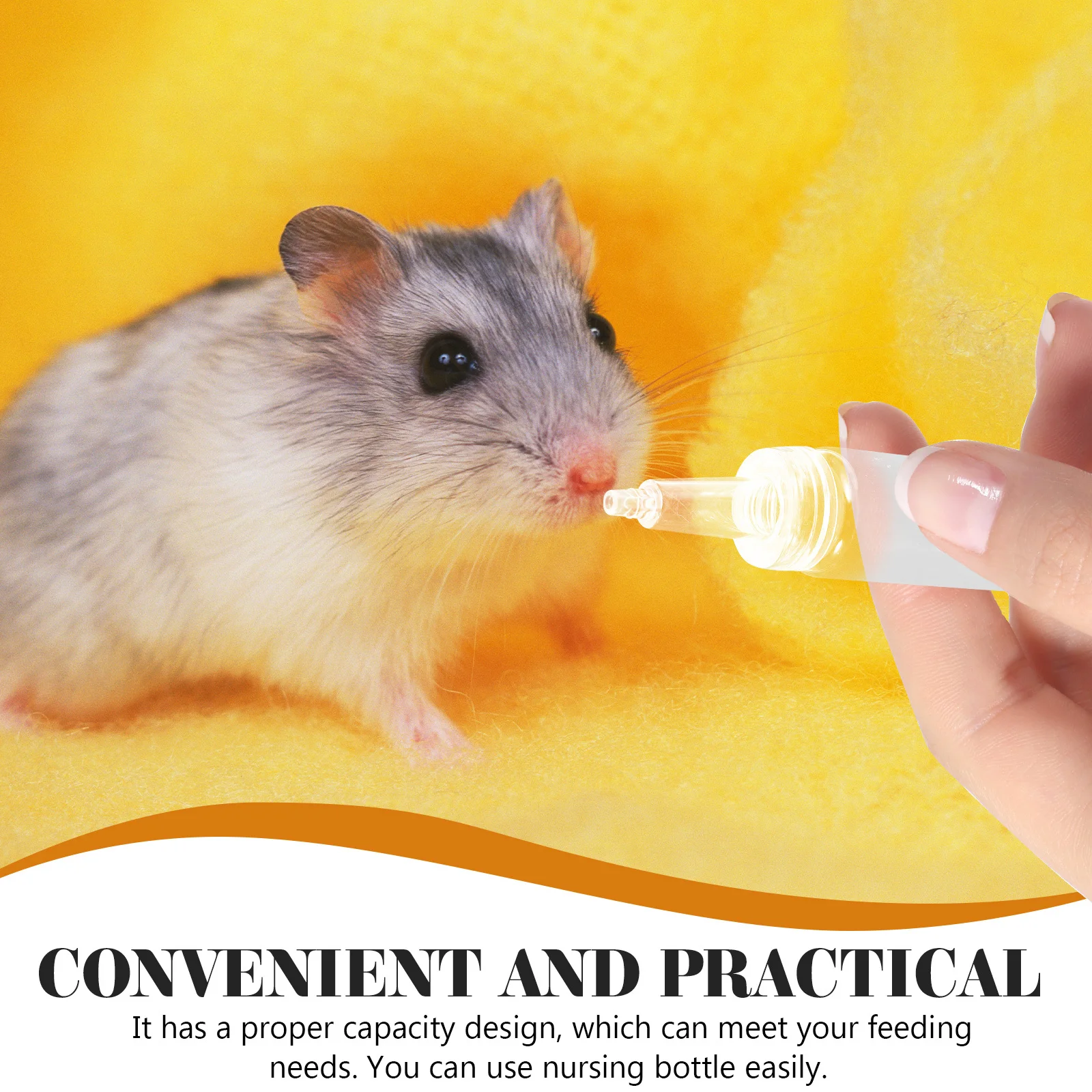 

1Set Pet Nursing Bottle Hamster Feeding Glass Silicone Small Animal Milk Feeding Tool Squirrel Hamster Nursery Supplies