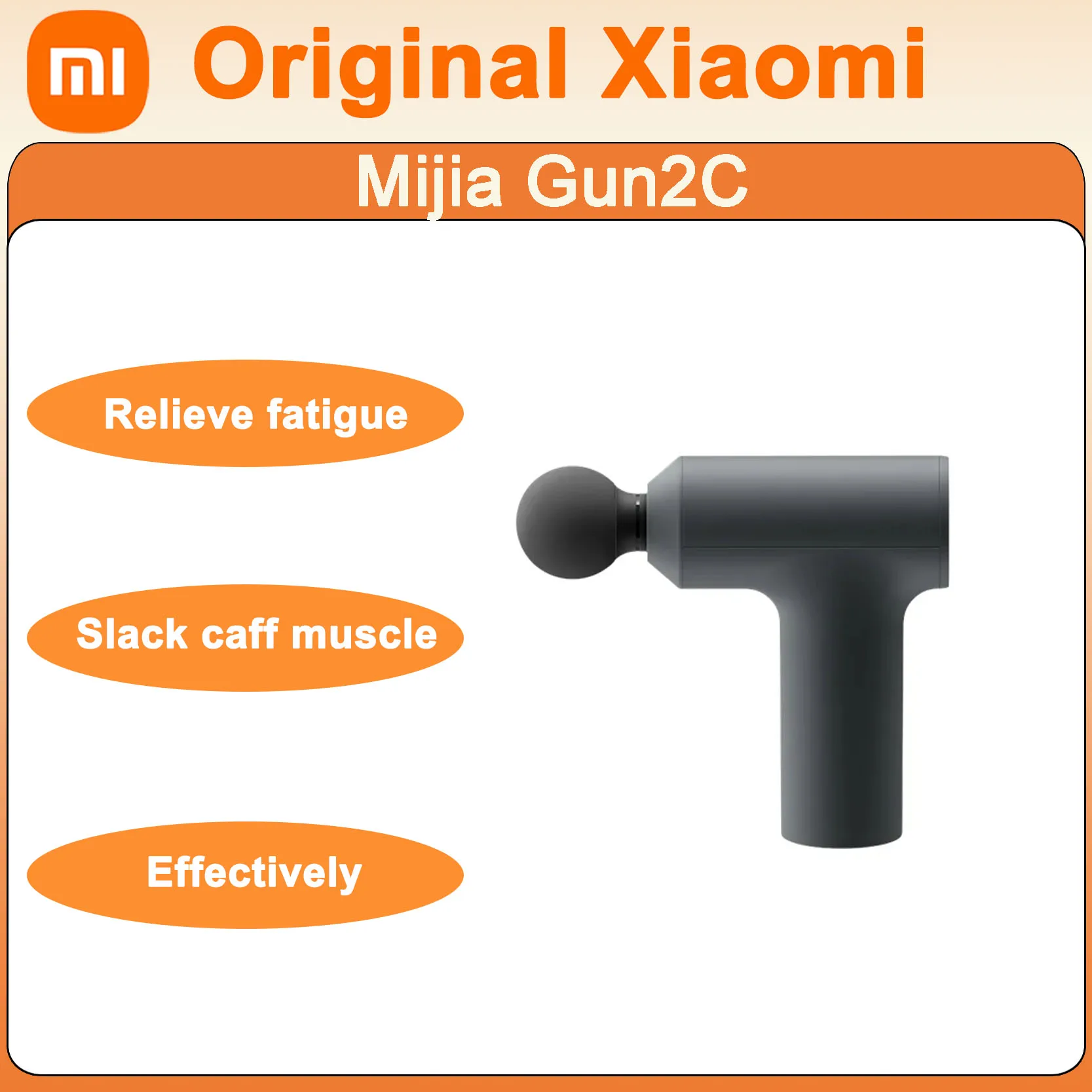 

Original Xiaomi Case For Mijia Mini Massage Gun 2C Fascia Gun 3 Mode Portable Quiet 3 heads Massager Thermal